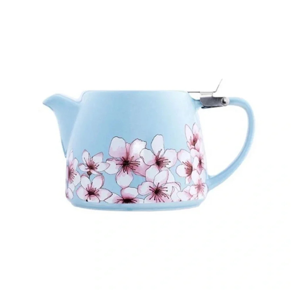 NEW Alfred Floral Lotus Stainless Ceramic 20oz Teapot
